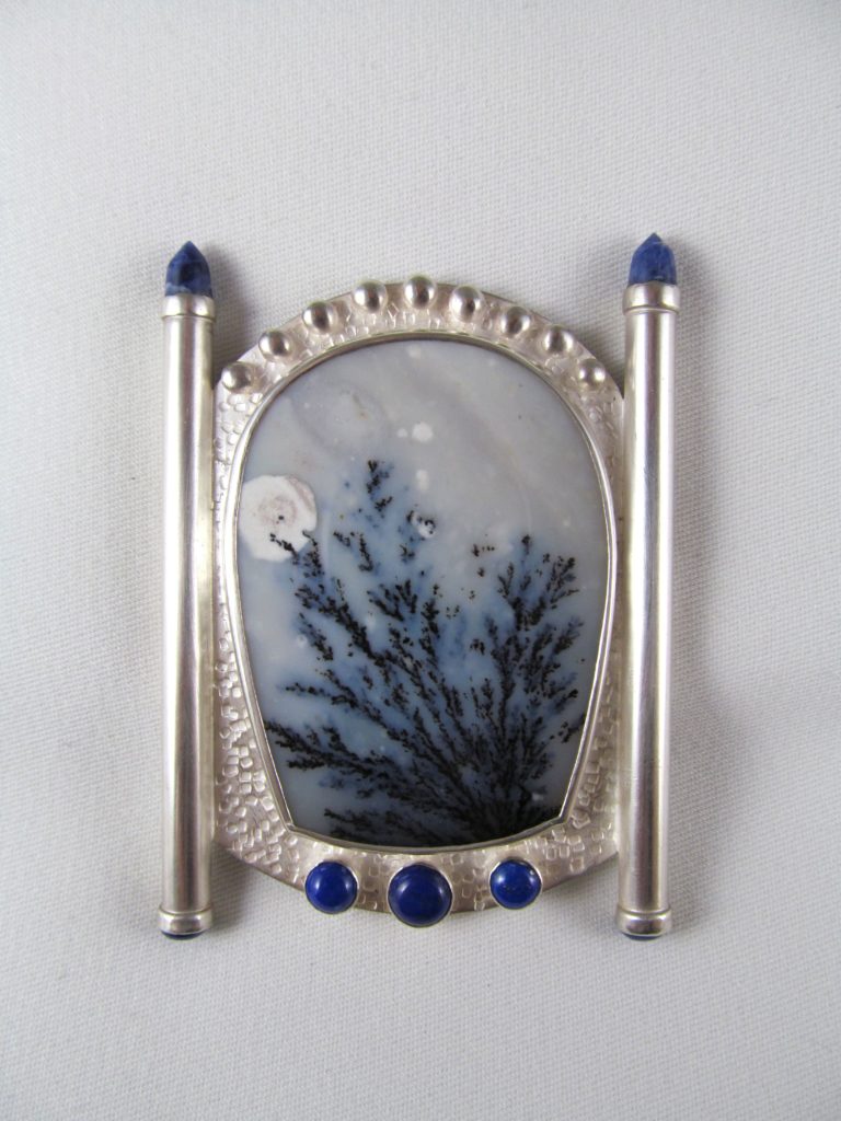 Moonlit Sage Brooch