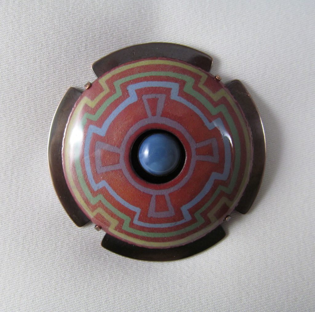 Papago Champleve Brooch-Pendant