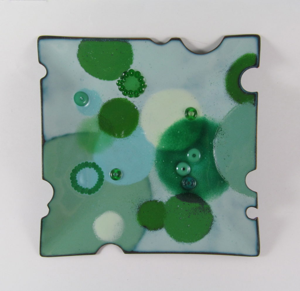 Green Bubbles Tray