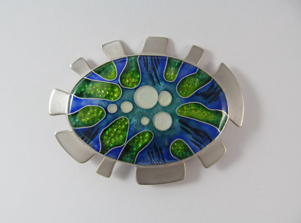 Sea Life 2 Cloisonné Brooch-Pendant