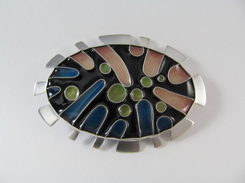 Sea Life Cloisonné Brooch-Pendant