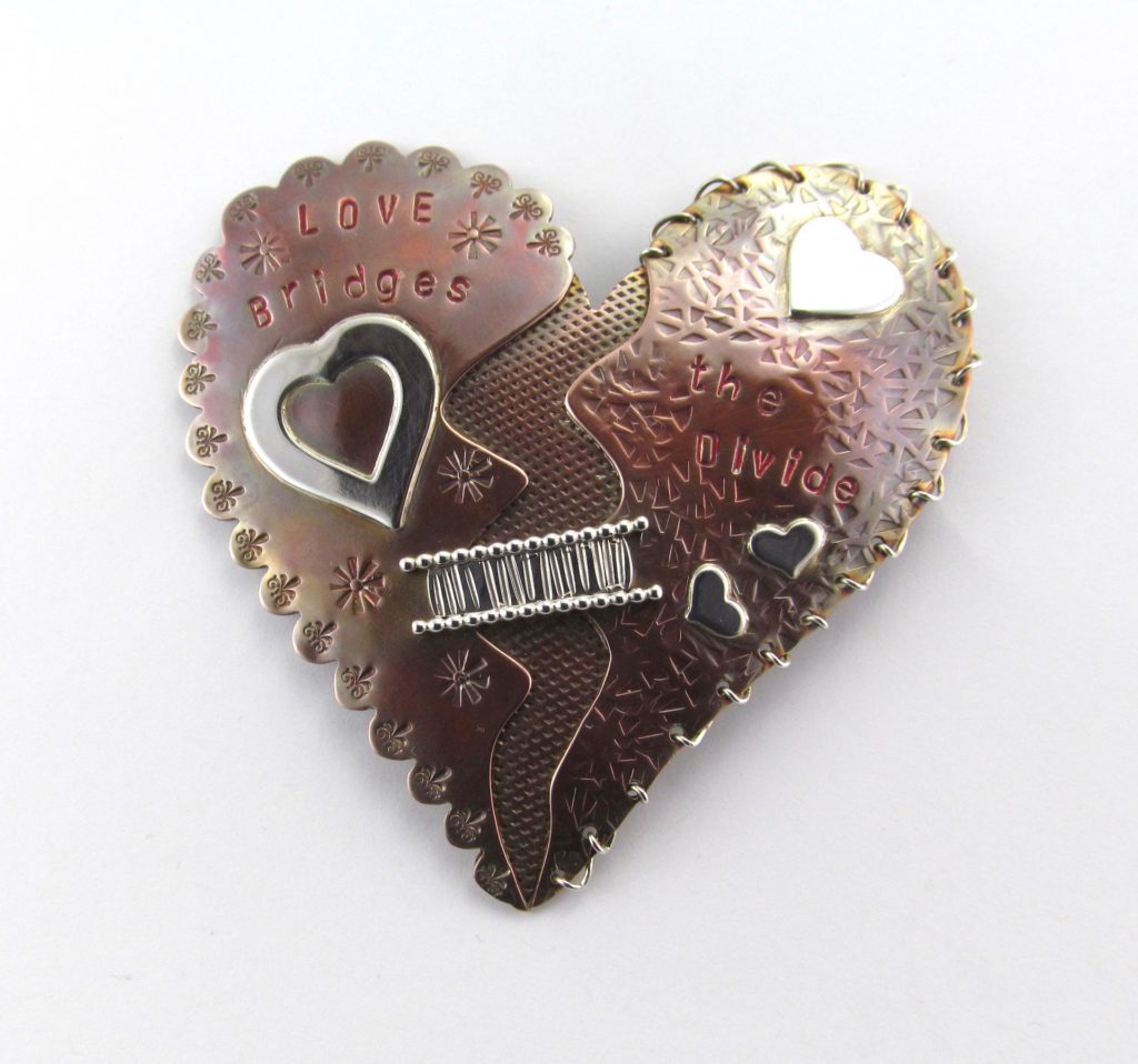 Love Bridges the Divide Brooch