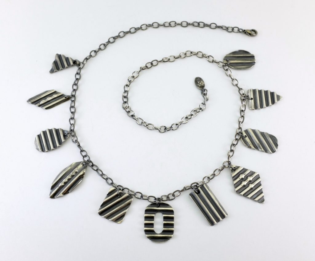 Corrugated Charm Necklace