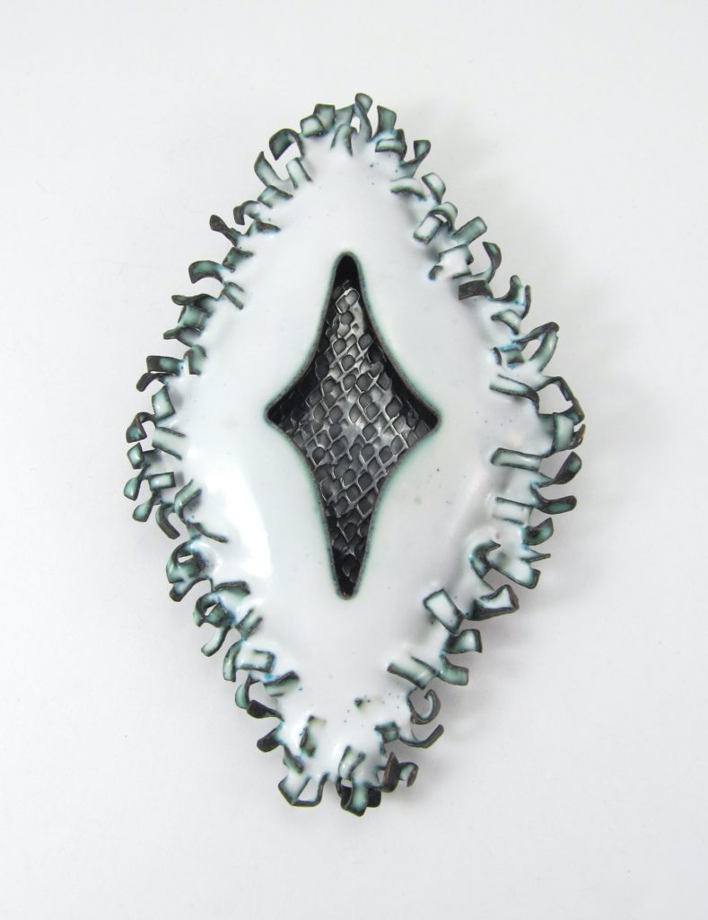 Double Diamond Fringe Brooch-Pendant