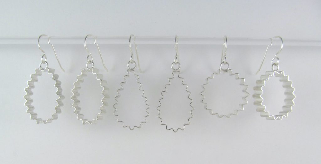 Corrugated Loop Earrings